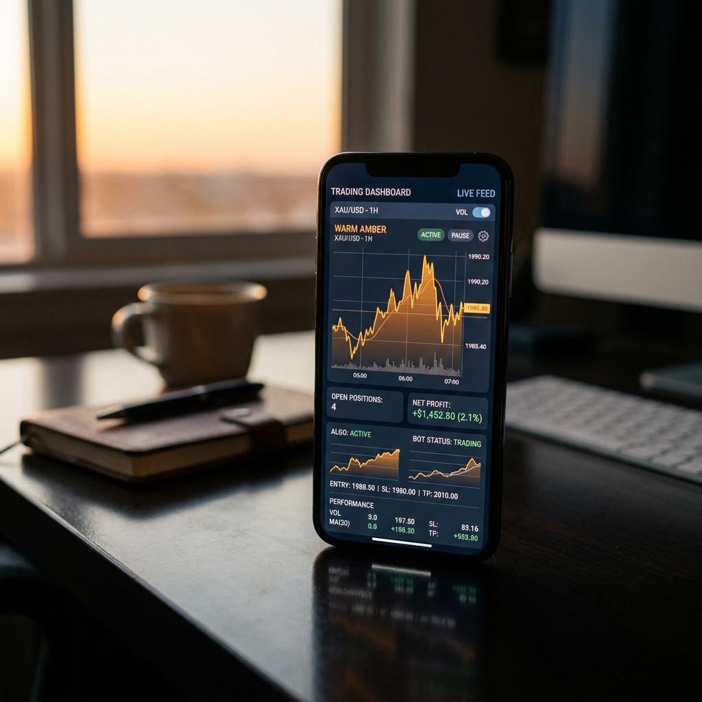 Painel de operações Choice Fondex em smartphone e computador